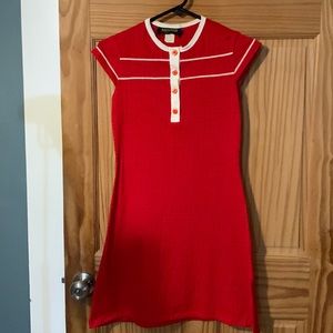 Red vintage dress